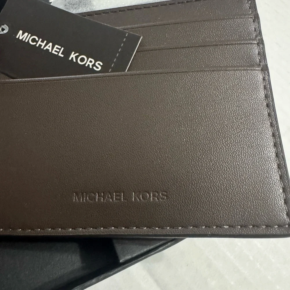 Michael Kors Brown Monogram Billfold Wallet - Picture 7 of 8